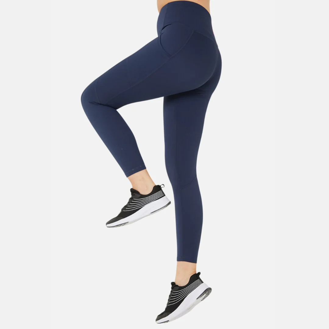 FIT PINK Elevate Full Length Gym Leggings - Navy - Image 5