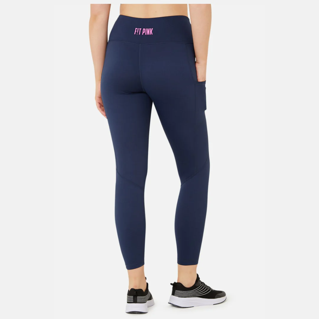 FIT PINK Elevate Full Length Gym Leggings - Navy - Image 6