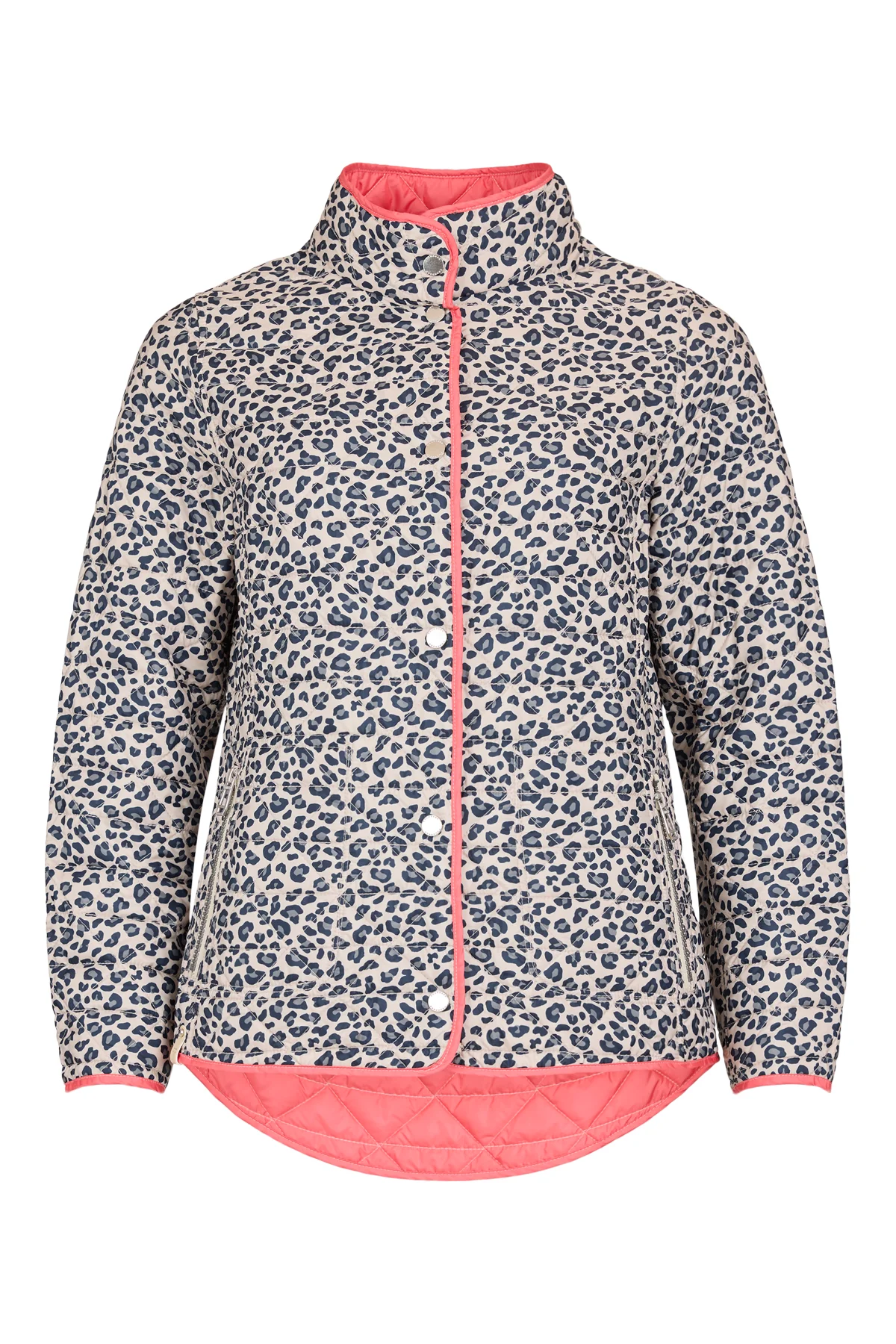 FRANDSEN Reversible Leopard Jacket - Coral - Image 7