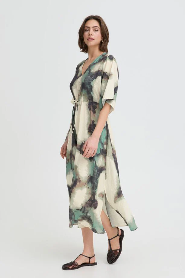 FRANSA Ayla Marble Dress - Mint - Image 3