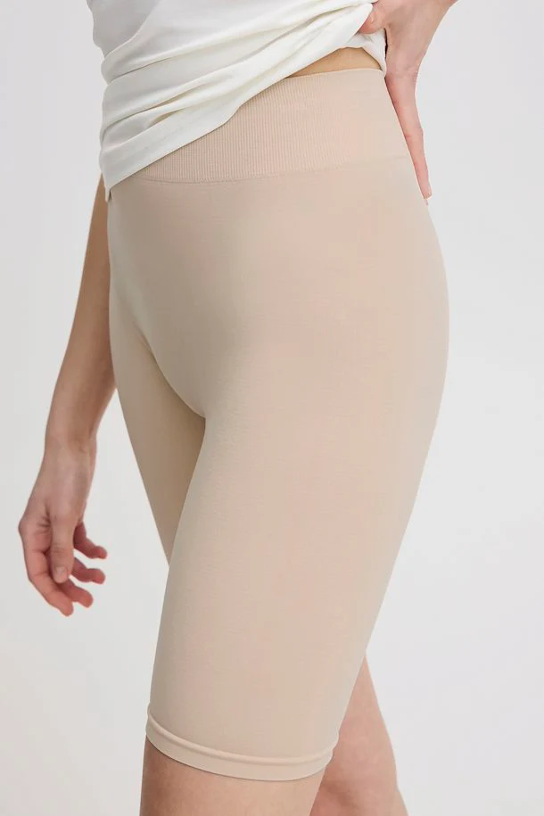 FRANSA Lessa Slim Fit Biker Shorts - Nude