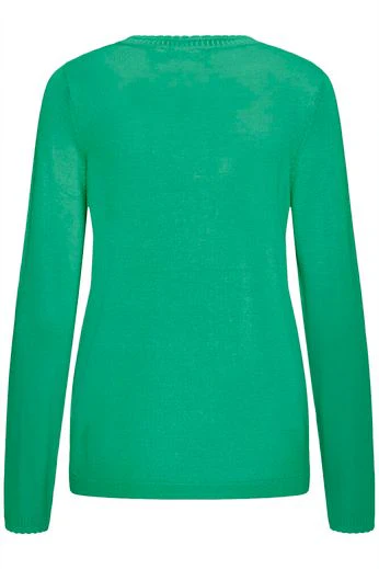 FRANSA Mary Long Sleeve Jumper - Green - Image 3