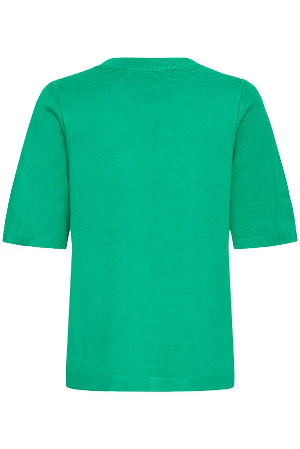 FRANSA Mary Short Sleeve Jumper - Green - Image 2