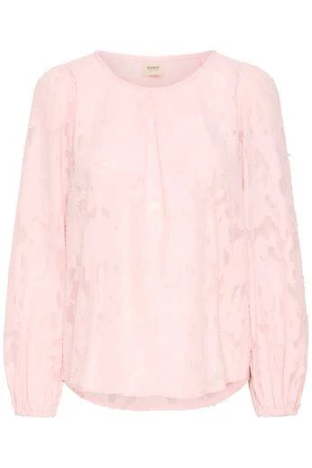 FRANSA Mera Textured Blouse - Blush - Image 8