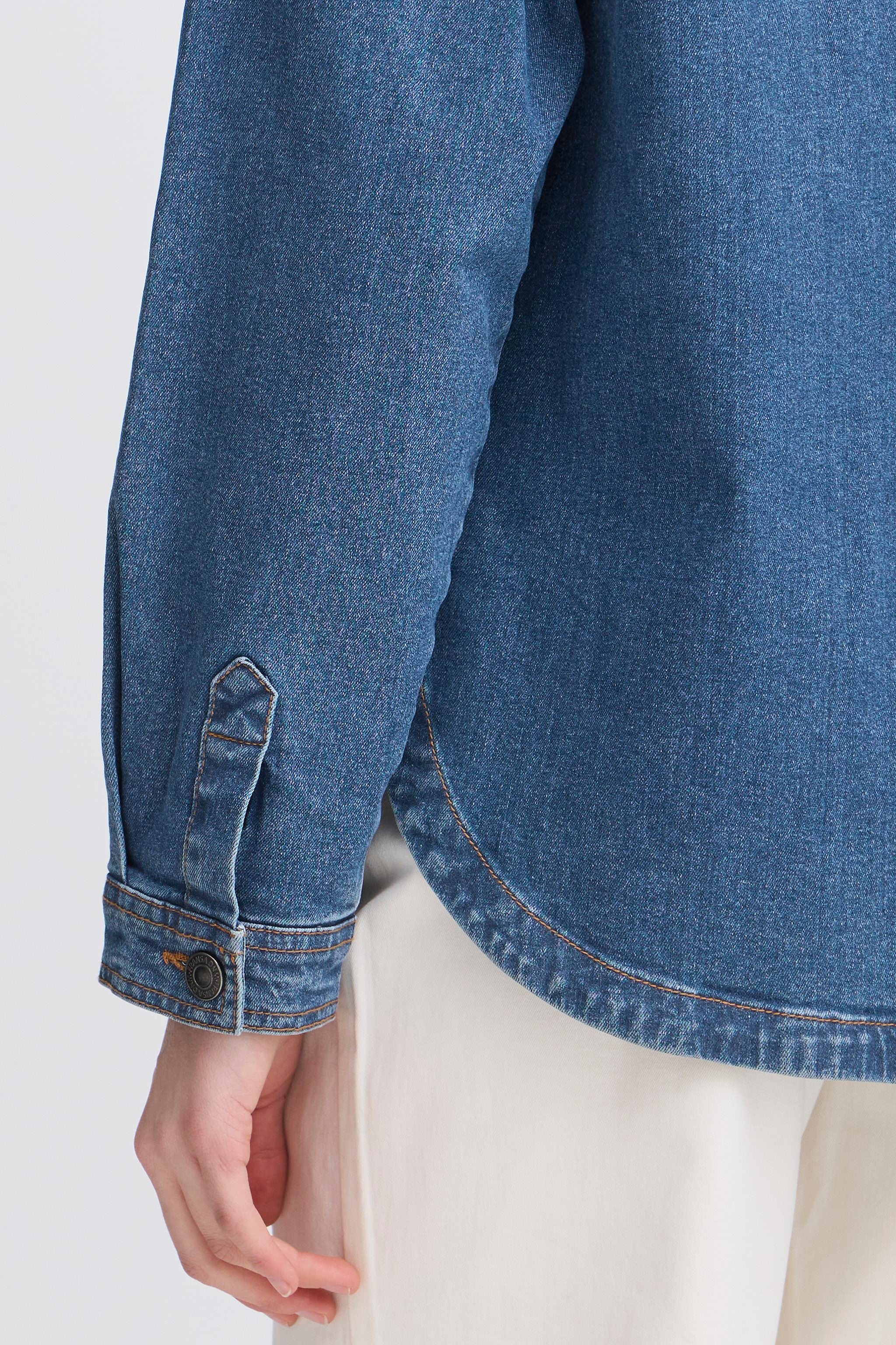FRANSA Vocut Oversize Denim Shirt - Image 7