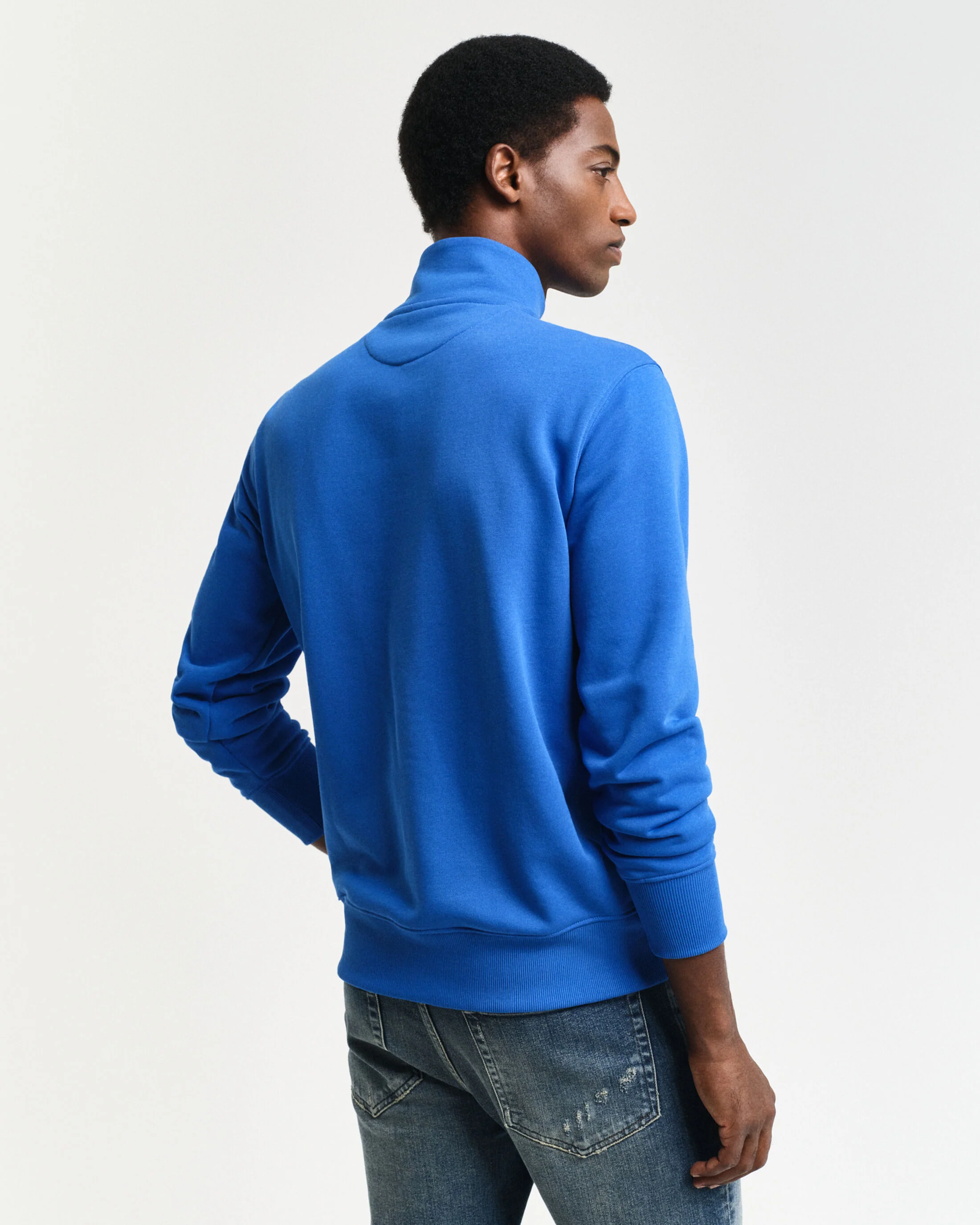 GANT Shield Half-Zip Sweatshirt - Blue - Image 3