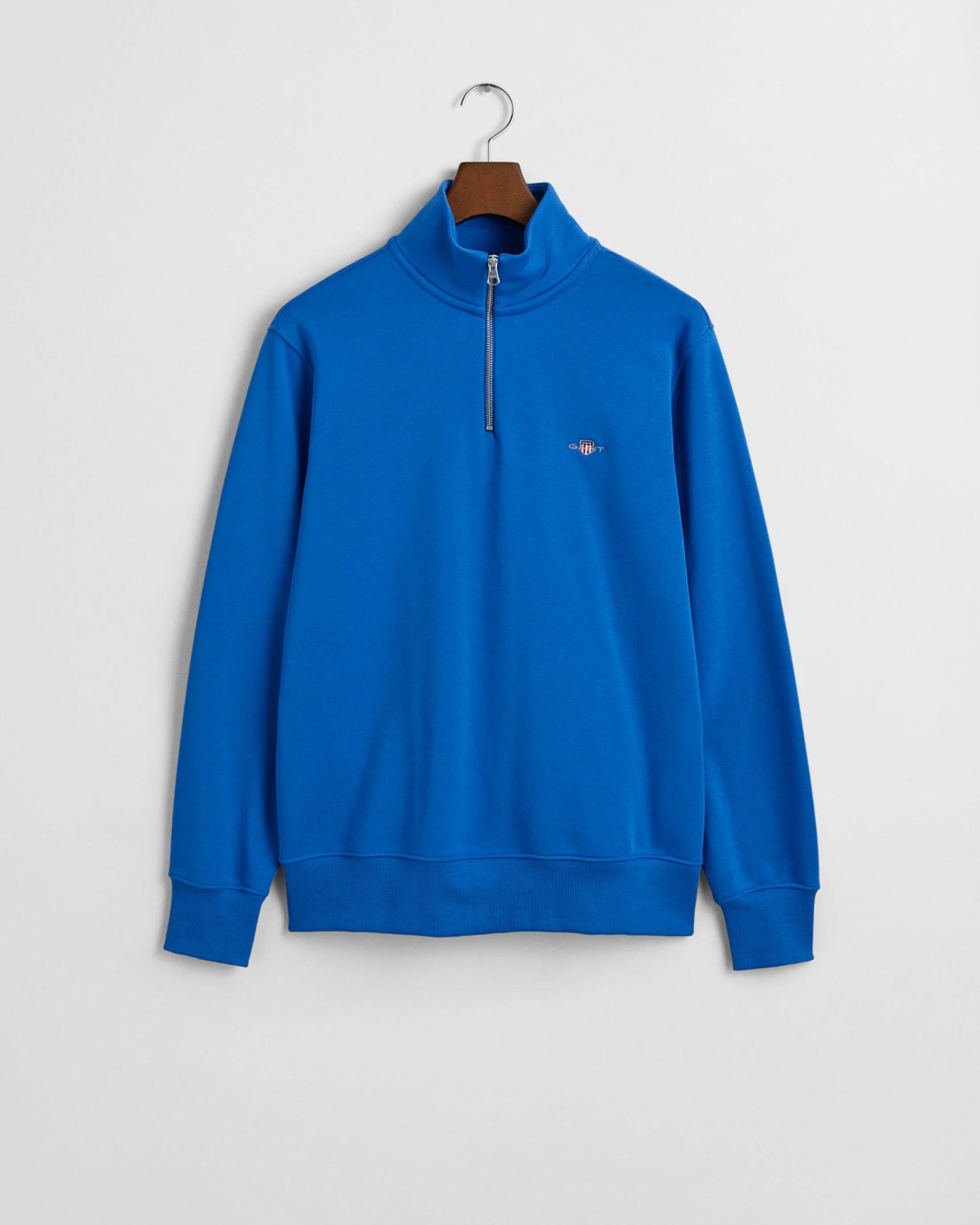 GANT Shield Half-Zip Sweatshirt - Blue - Image 5