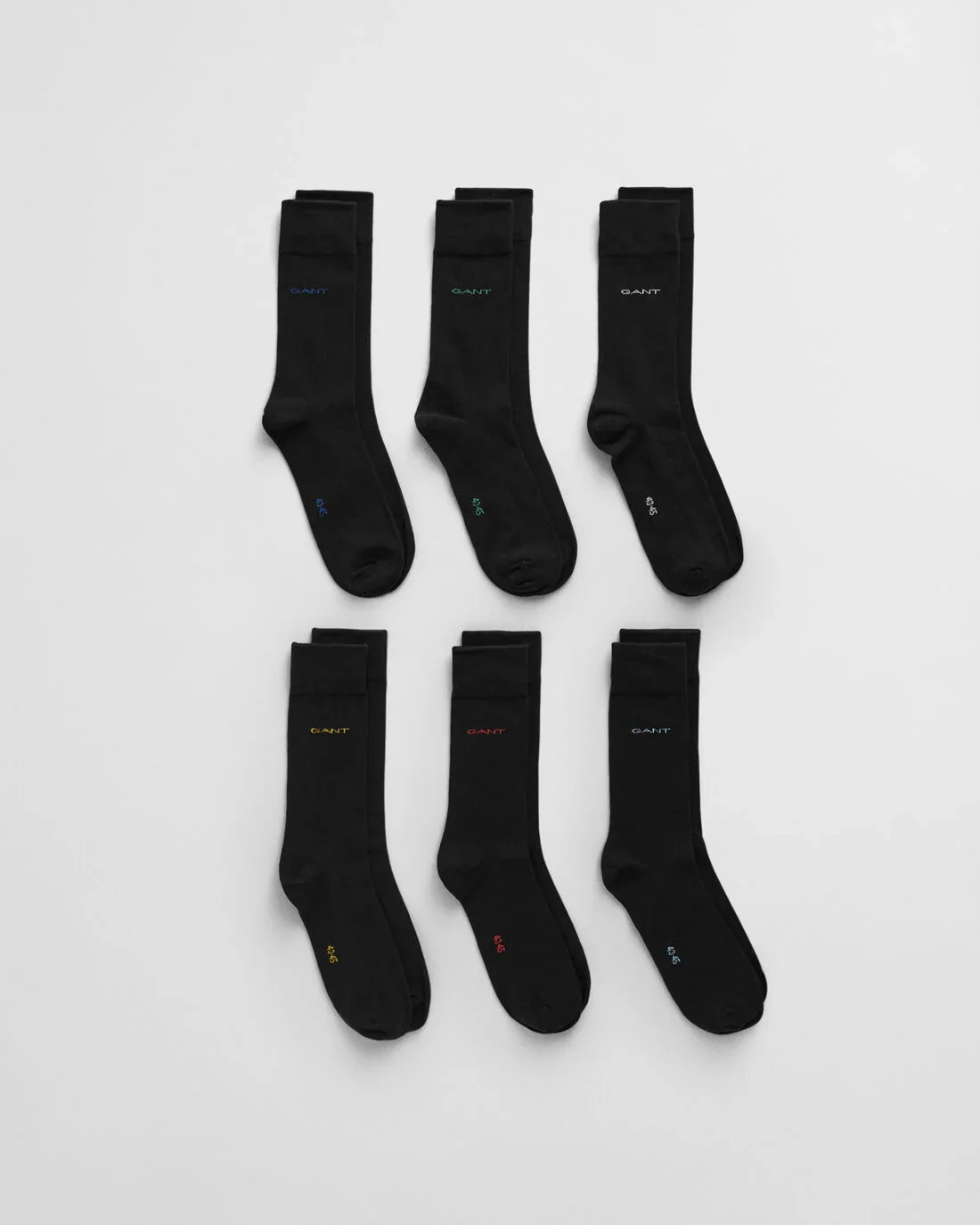 GANT 6 Pack Sock Set - Black