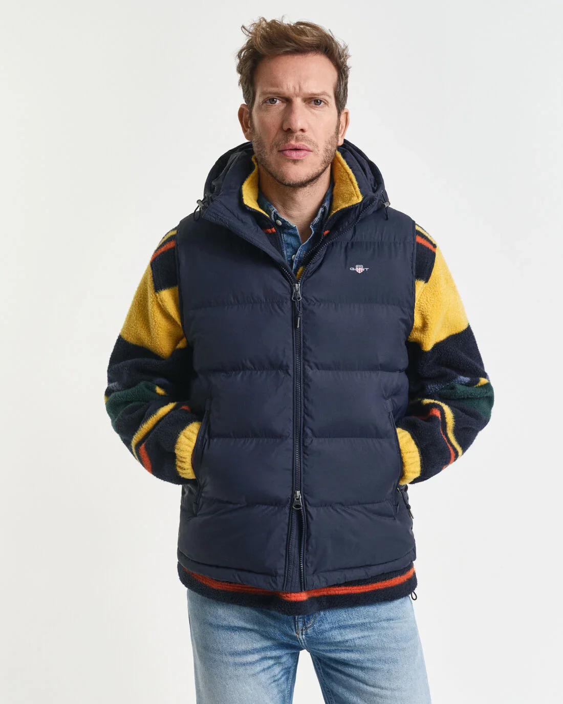 GANT Cloud Vest - Navy - Image 3