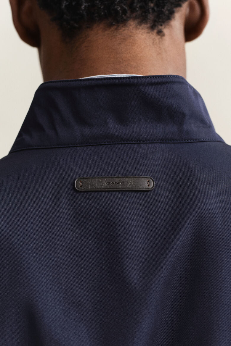 GANT Cotton Blend Harrington Jacket - Navy - Image 3