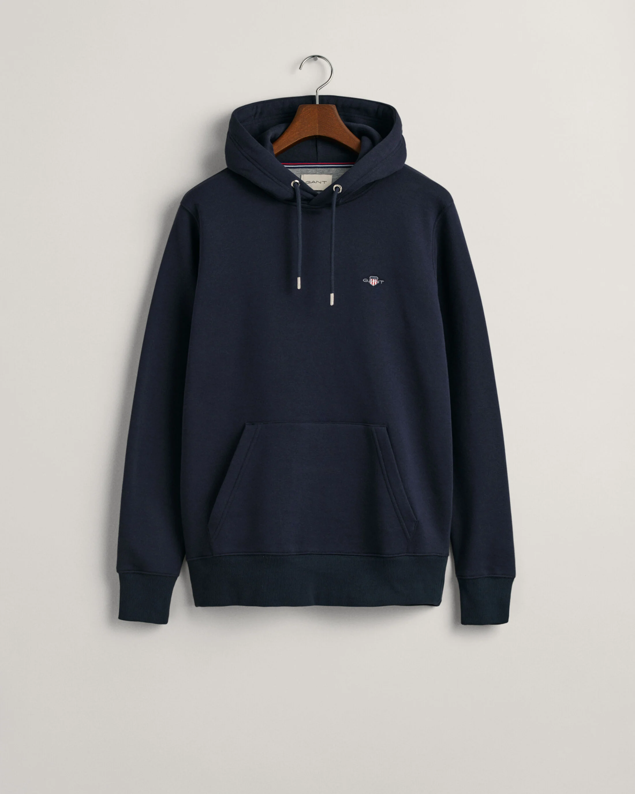 GANT Regular Shield Hoodie - Evening Blue - Image 5