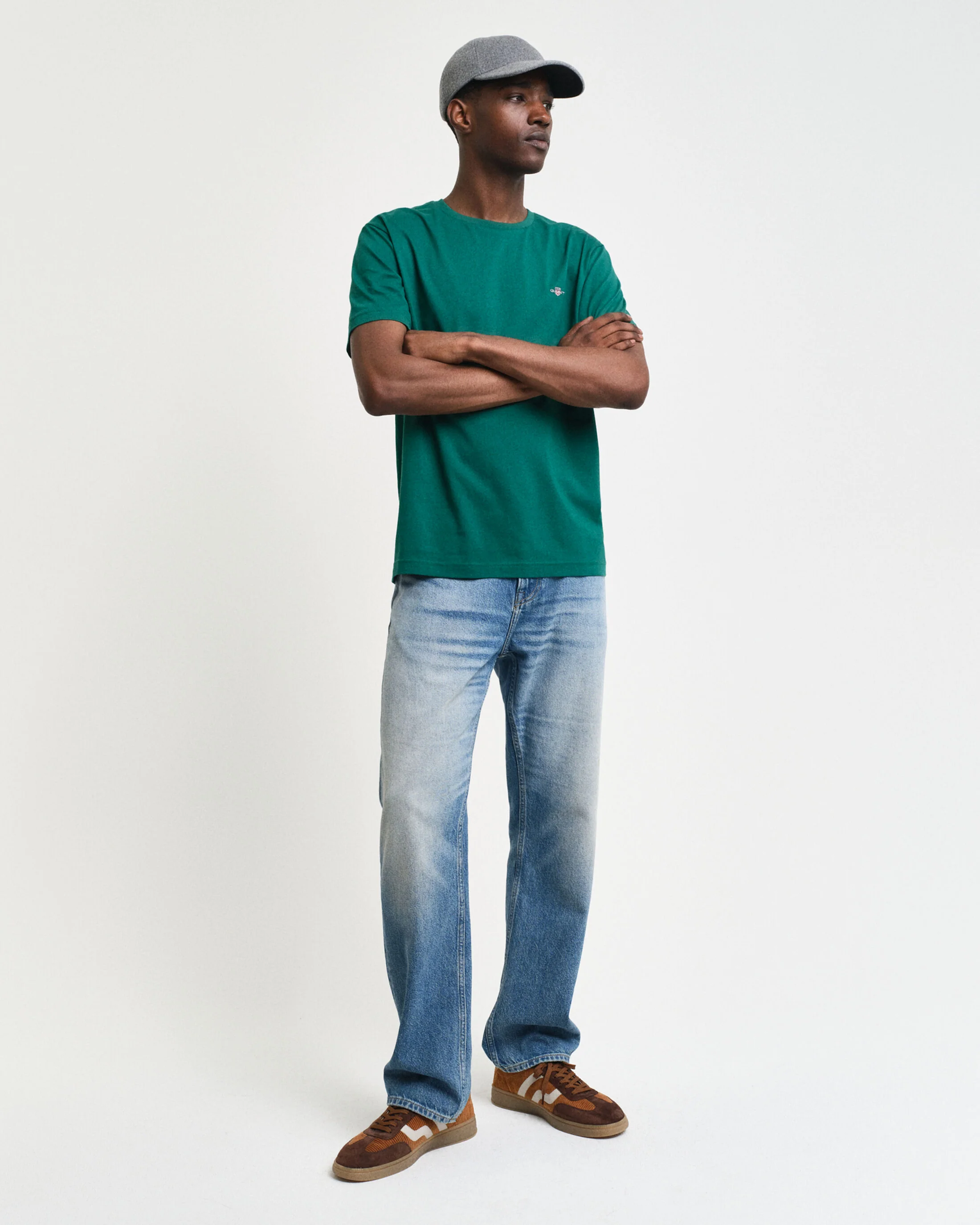 GANT Regular Shield T-Shirt - Deep Forest Green - Image 4