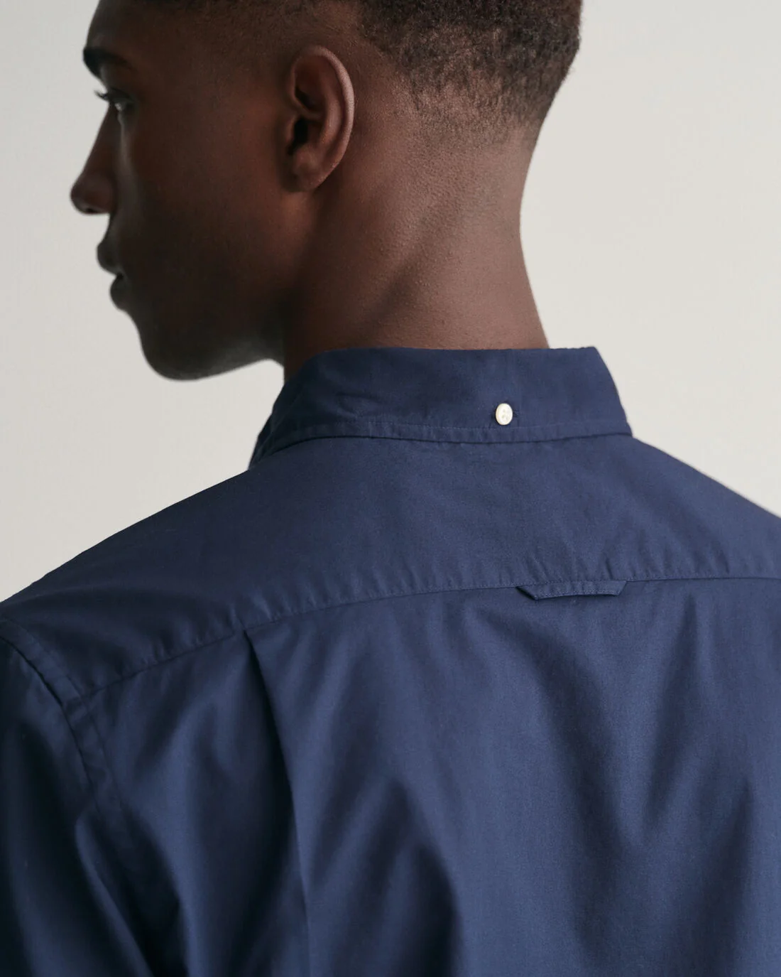 GANT Slim Fit Poplin Shirt - Navy - Image 4