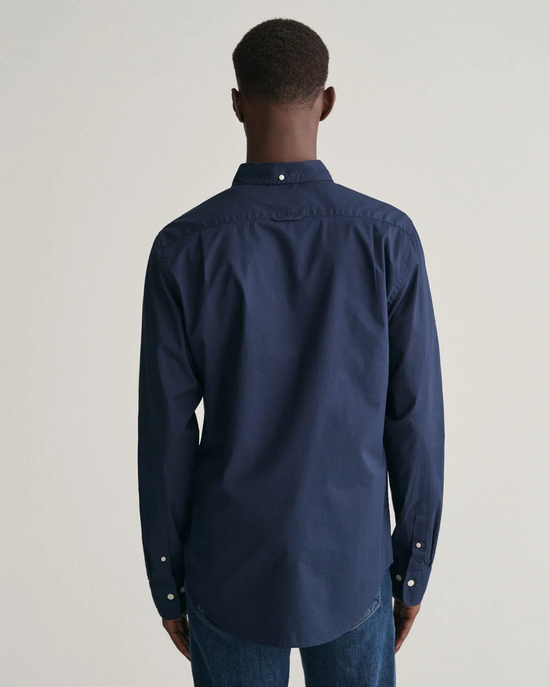 GANT Slim Fit Poplin Shirt - Navy - Image 5
