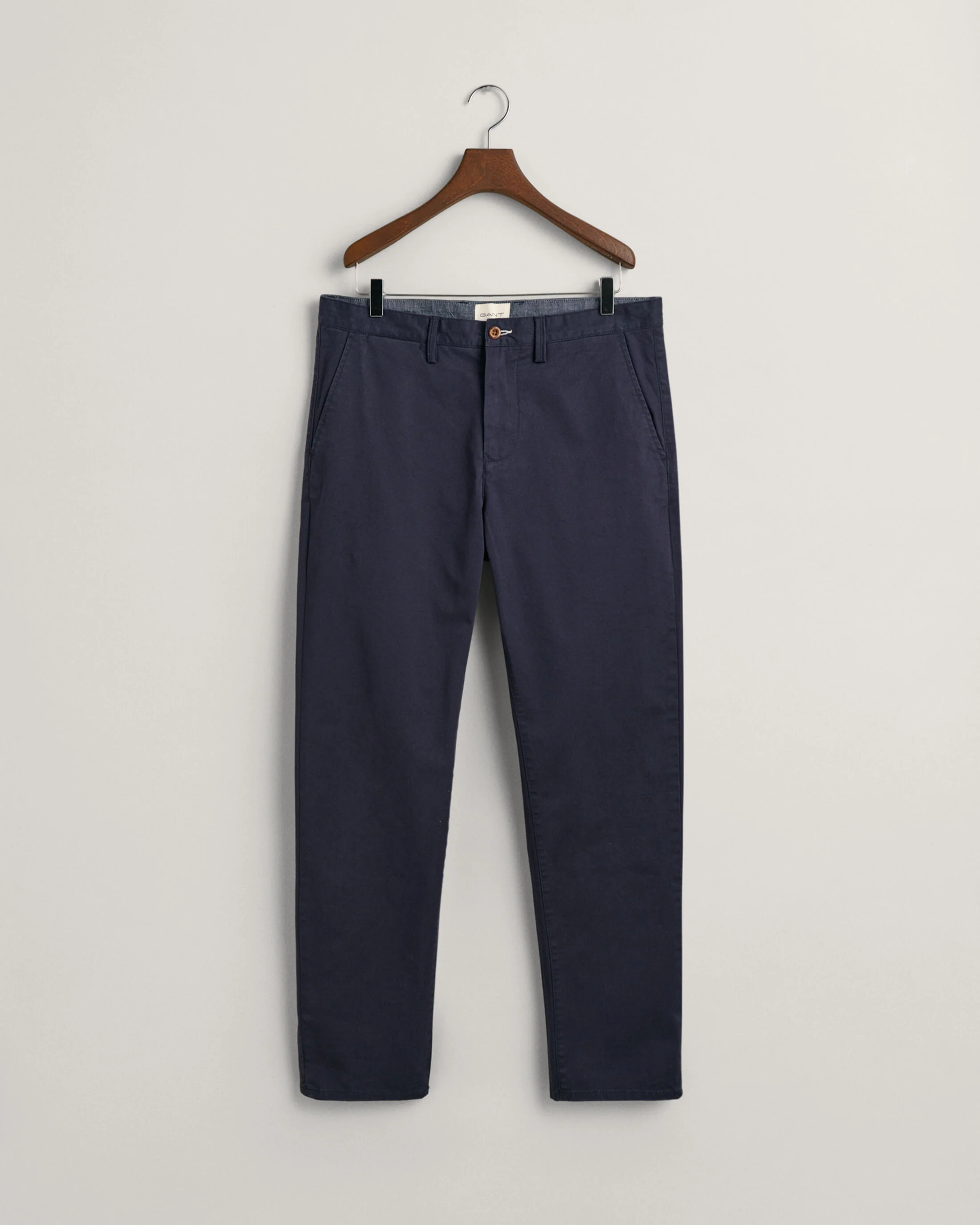 GANT Regular Fit Twill Chinos - Navy - Image 4