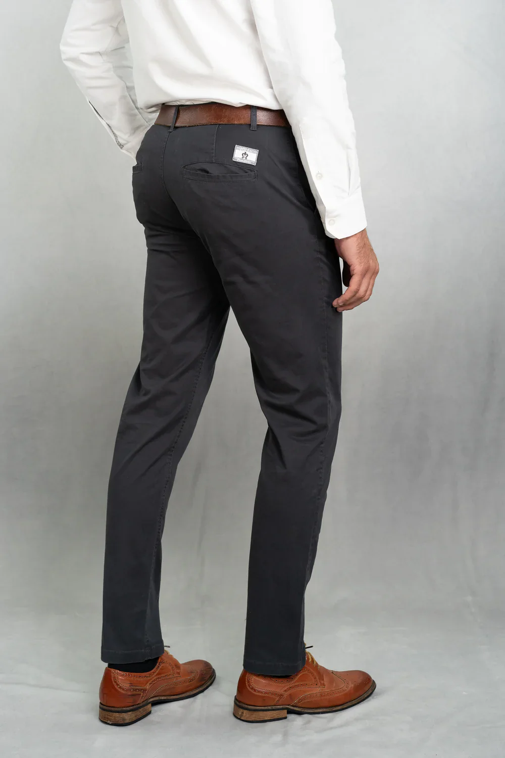 HILLS Slim Fit Chino - Ash Grey - Image 2