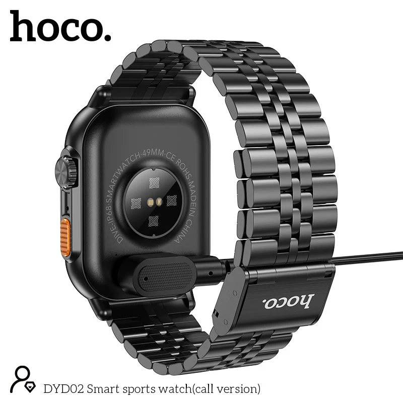 HOCO DYD02 Smart Sport watch (Call version) - Black - Image 4