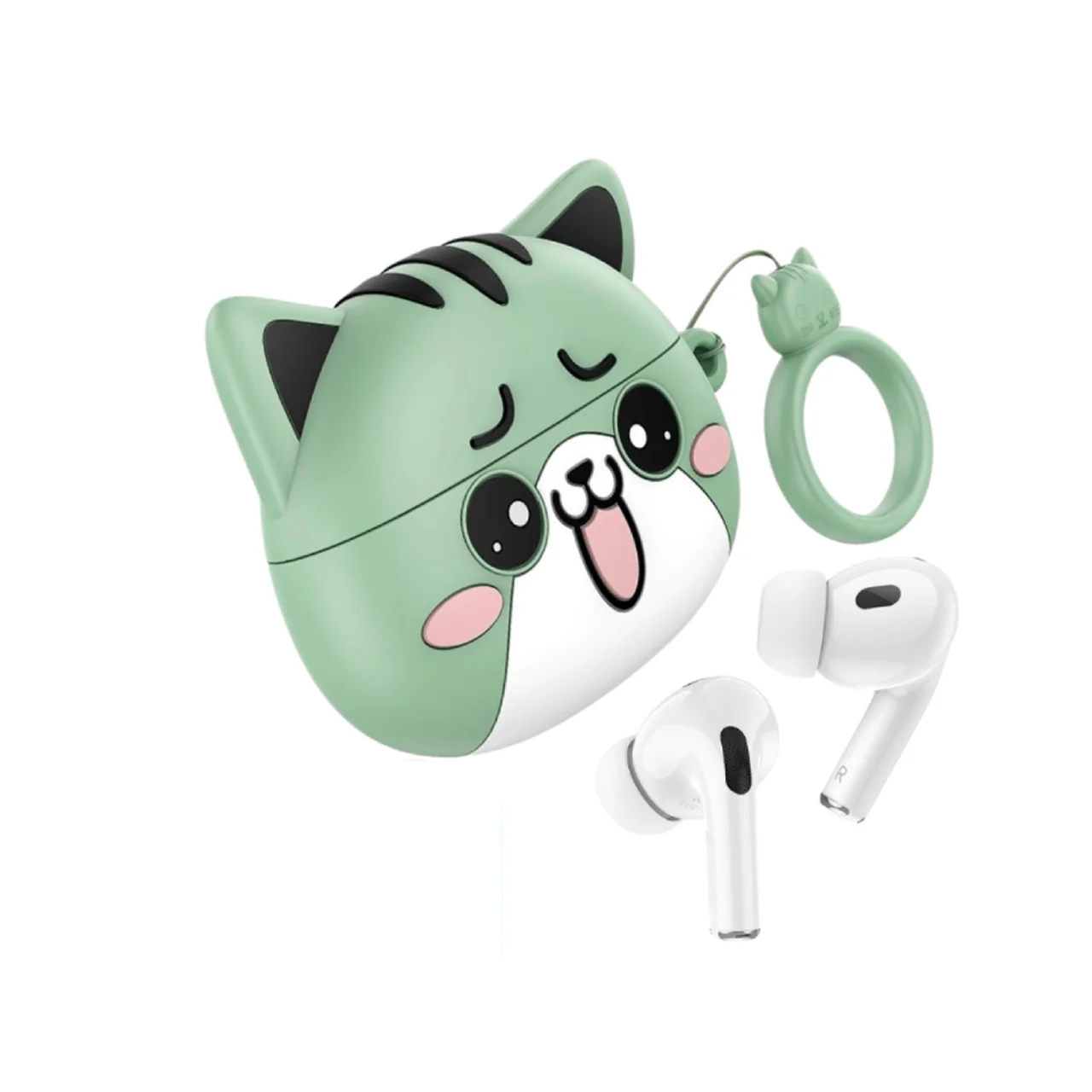HOCO EW48 MINT CAT WIRELESS EARBUDS - Image 2