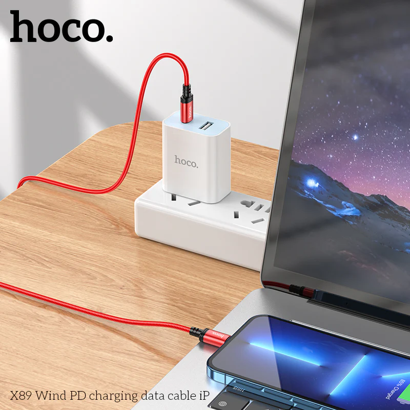Hoco X89 Type-C to IP charging cable - Image 5