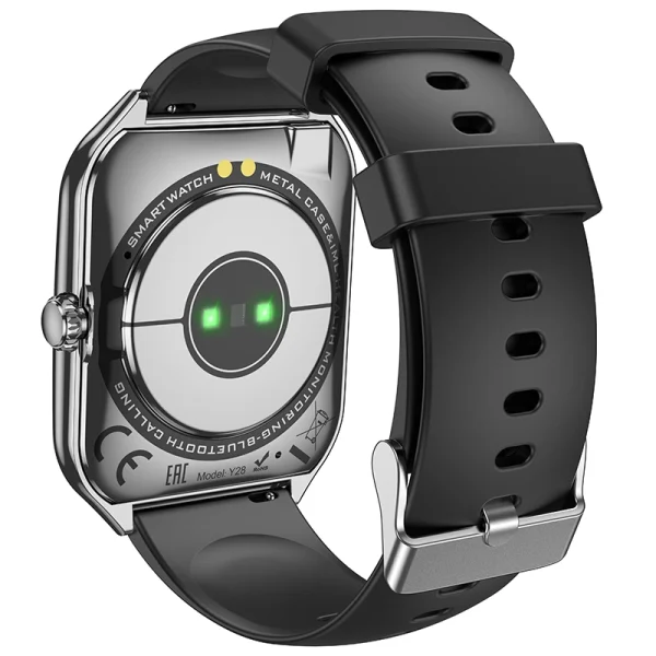 Hoco Y28 AMOLED Smart IP67 Sports Watch Call Version Silver - Image 5