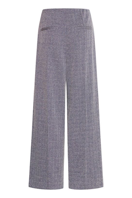 ICHI Kate Jacquard Trouser - Blue - Image 6