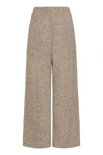 ICHI Danice Wide Leg Trousers - Gold - Image 6