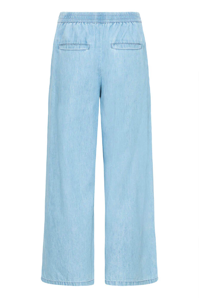ICHI Barcy Carrot Leg Pants - Light Blue - Image 7