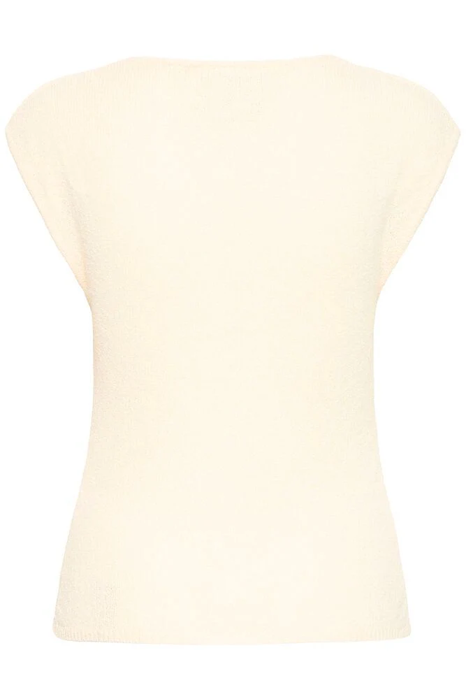 ICHI Blonds Knitted Top - Almond - Image 6