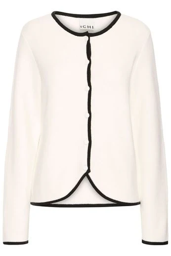 ICHI Briac Cardigan - Cream - Image 2