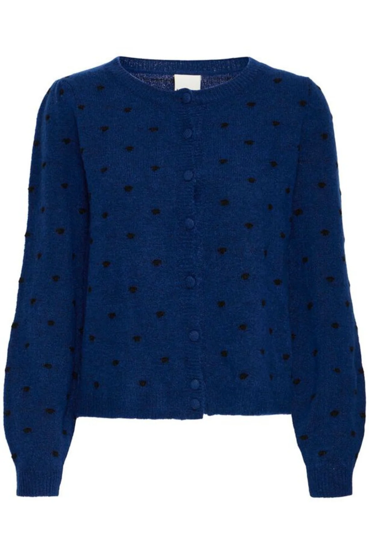 ICHI Destine Button Up Cardigan - Navy - Image 4