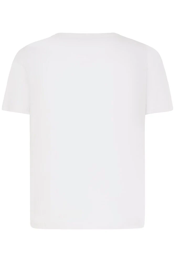 FRANSA Finley Italia Cotton T-Shirt - White - Image 3