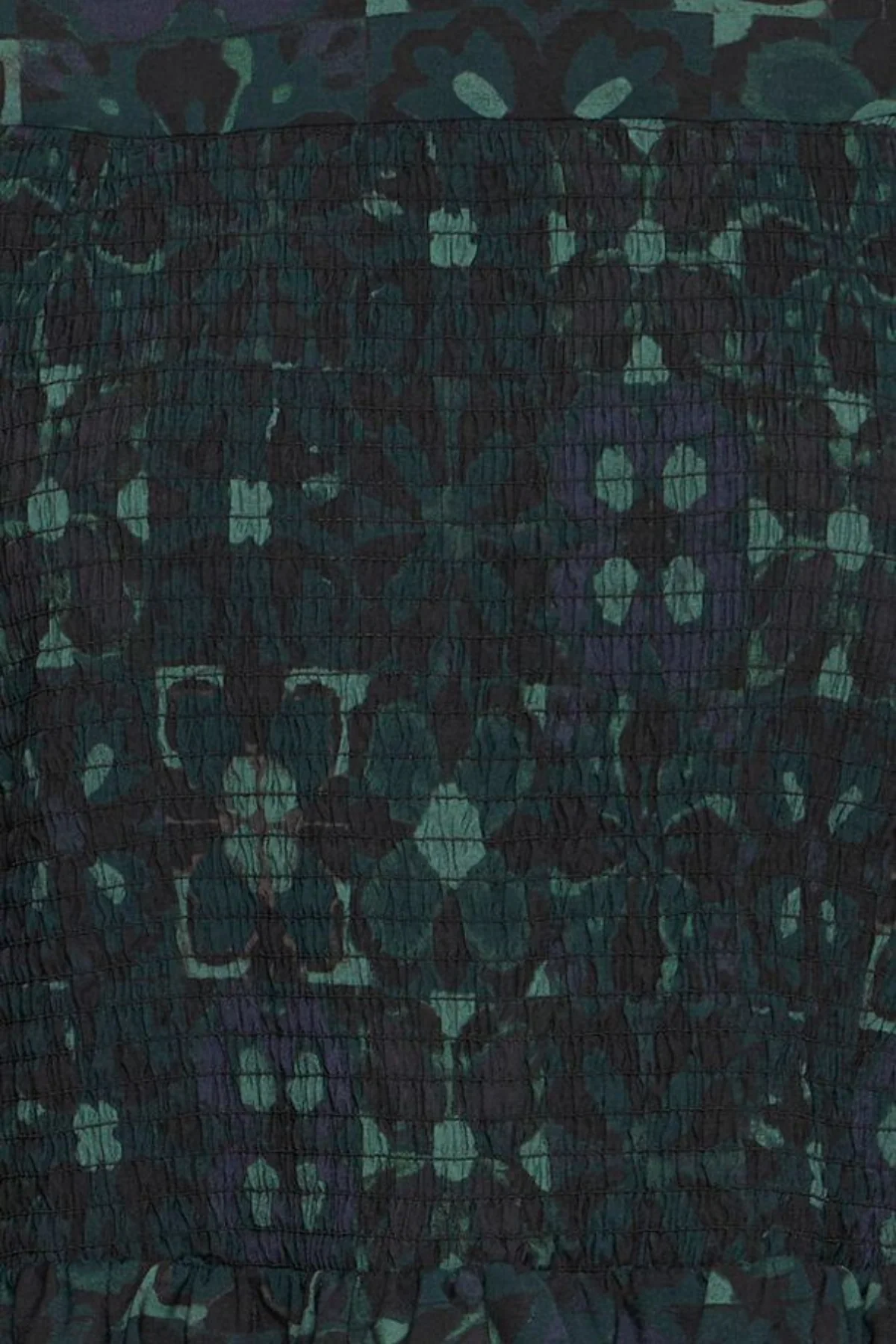 ICHI Gilea Floral Peplum Blouse - Green - Image 3