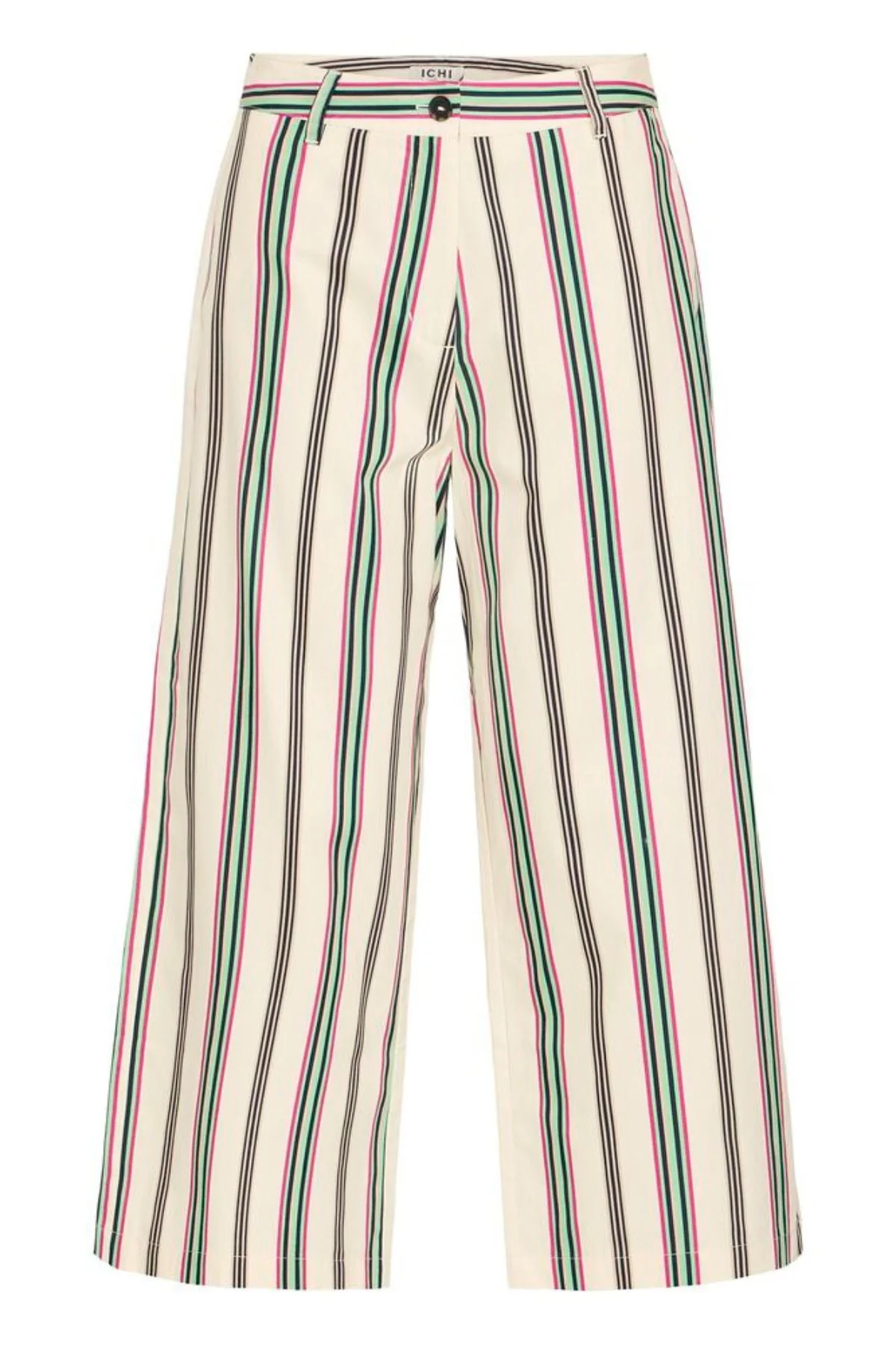 ICHI Leanna Striped Trousers - Multi - Image 4