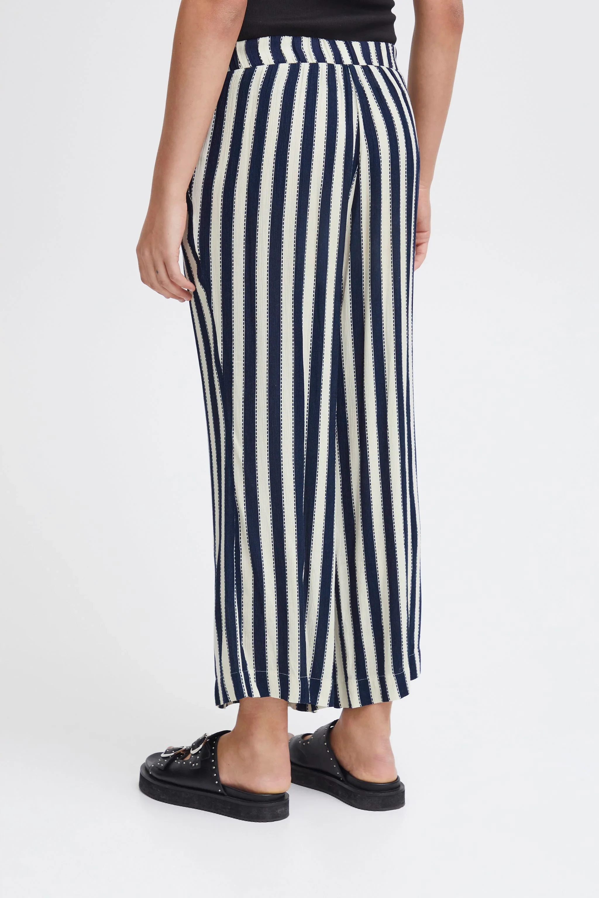 ICHI : Marrakech Stripe Trousers - Image 3