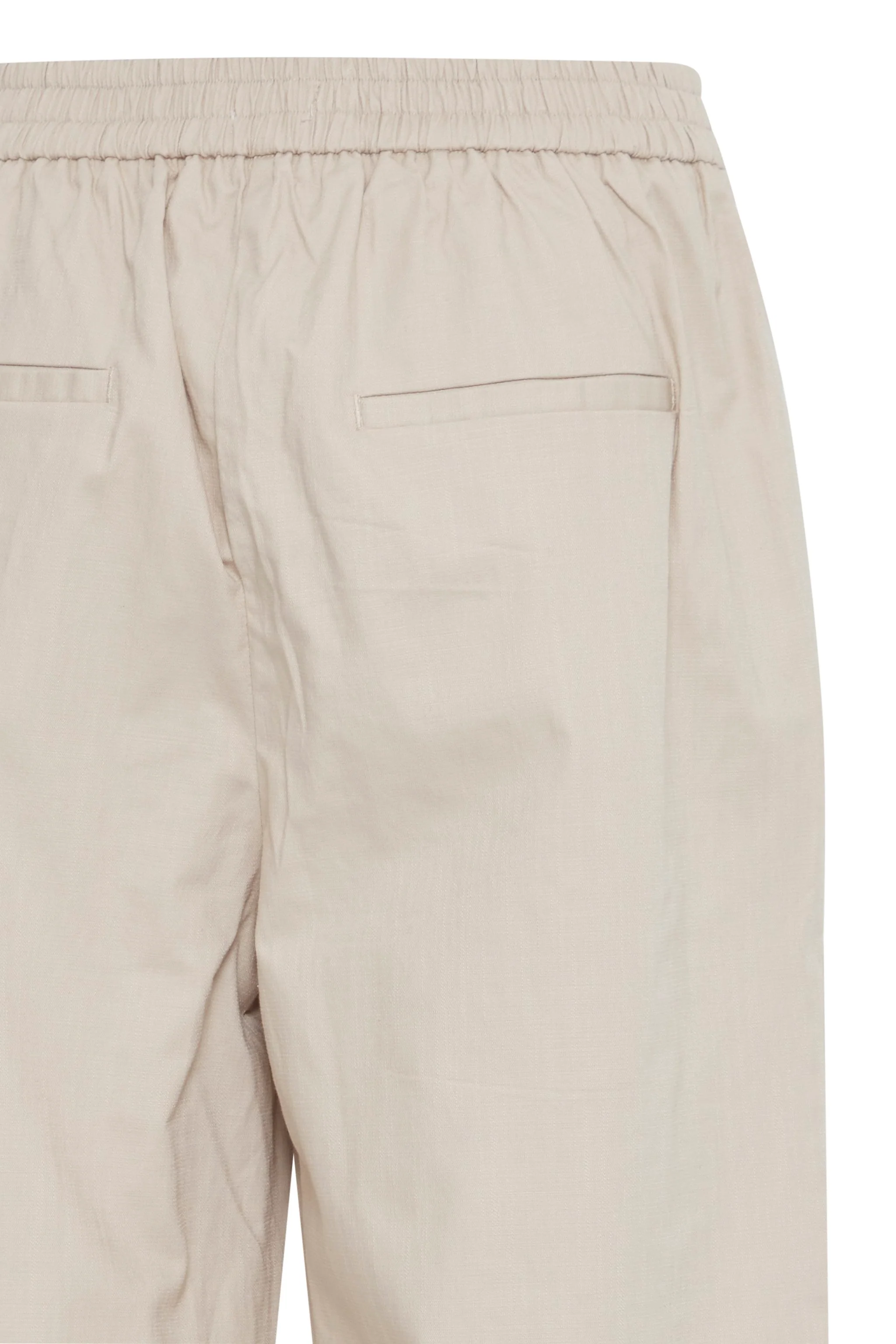 ICHI Unica Wide Leg Trousers - Cream - Image 7