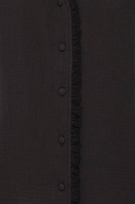 ICHI Mika V-Neck Sleeveles Top - Black - Image 3