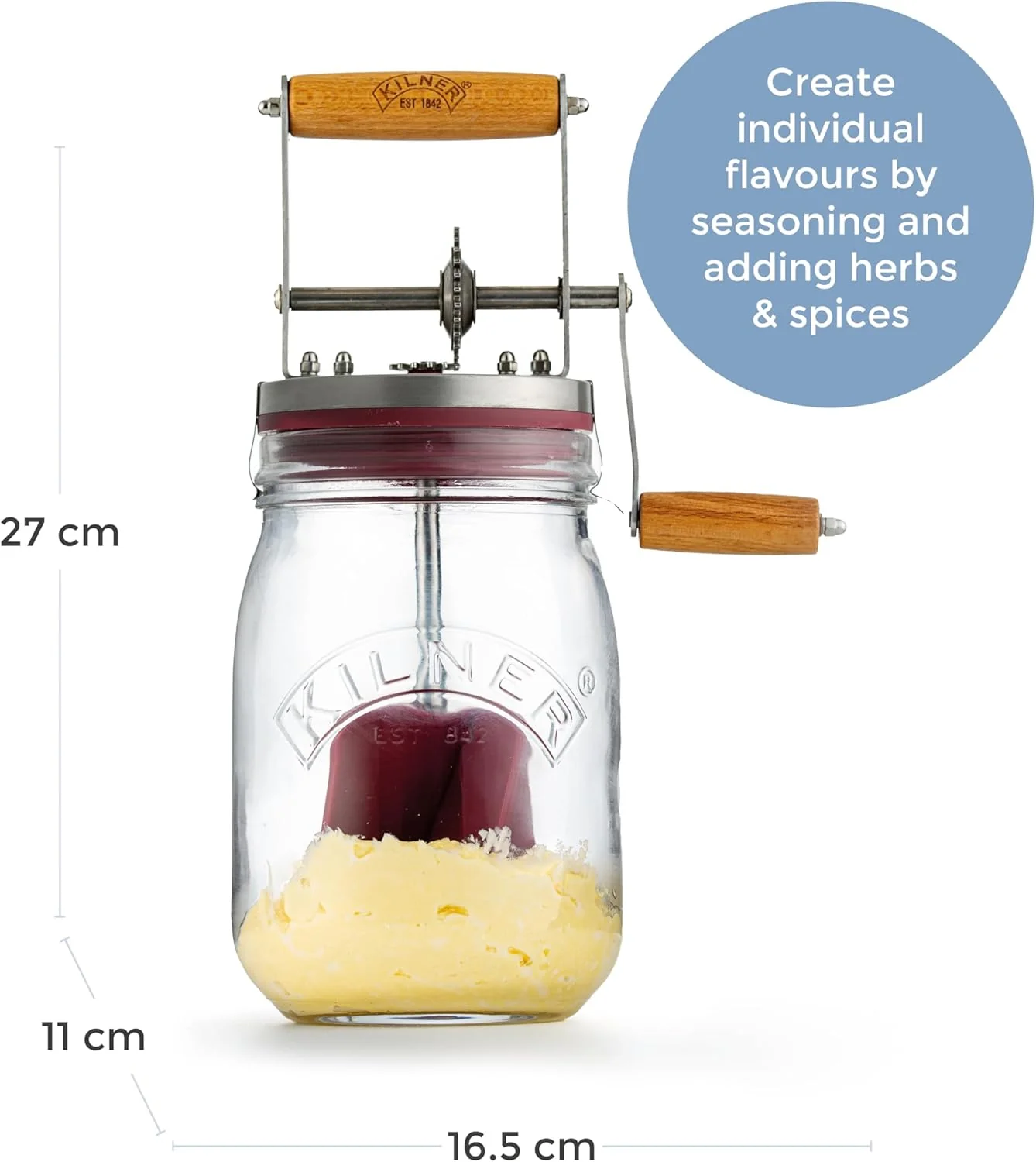 KILNER Butter Churner 1 Litre - Image 5