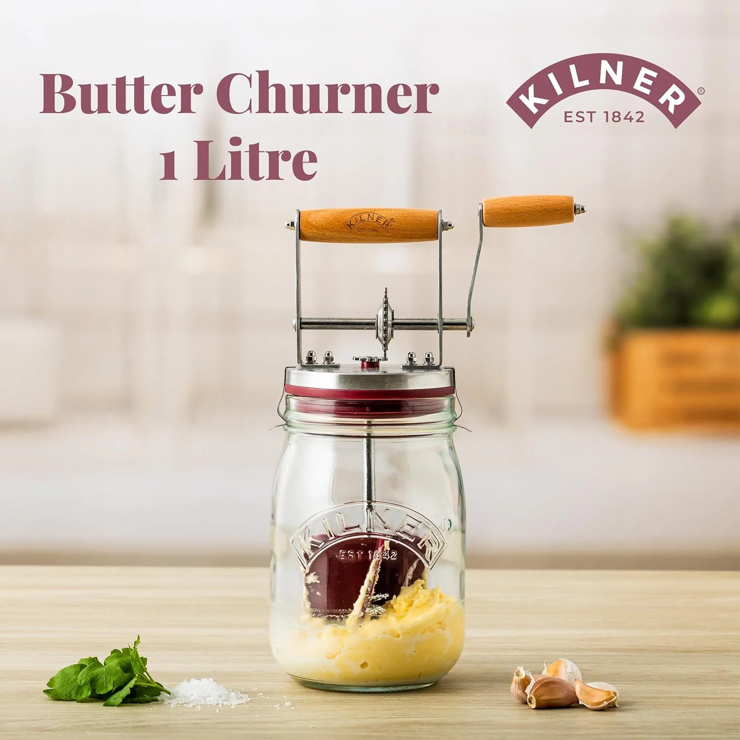 KILNER Butter Churner 1 Litre - Image 6