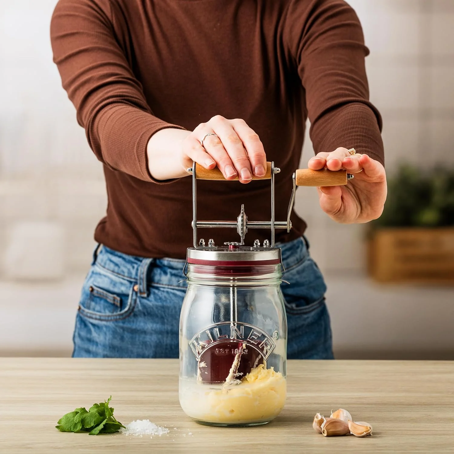 KILNER Butter Churner 1 Litre - Image 7