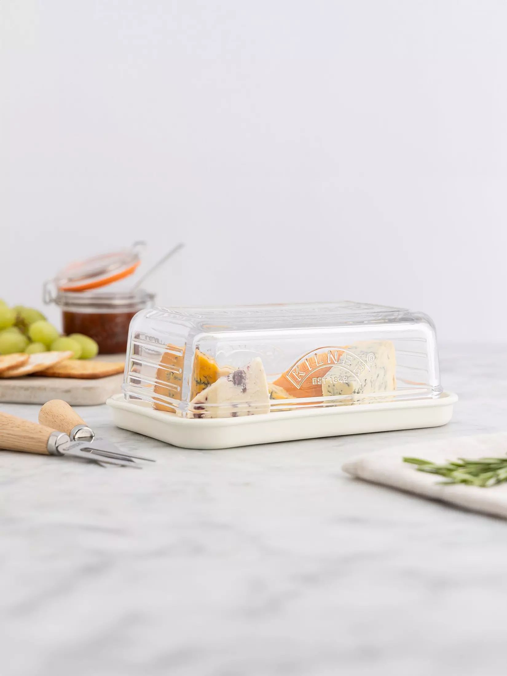 KILNER Cheese Store Glass Storage Dish - Image 3