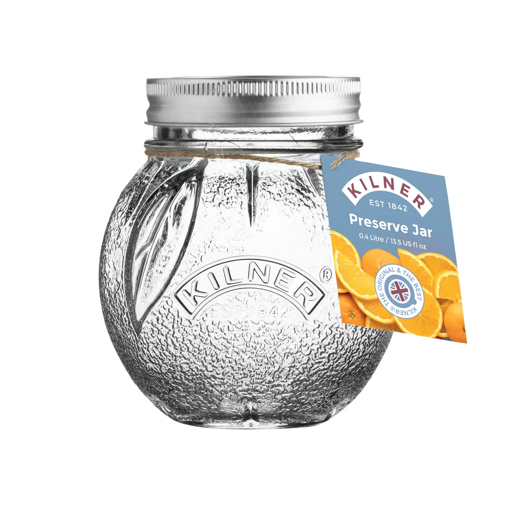 KILNER Orange Fruit Preserve Jar 0.4 Litre - Image 3