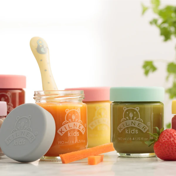 KILNER Set Of 6 Kids Food Glass Jars 190ml - Image 2