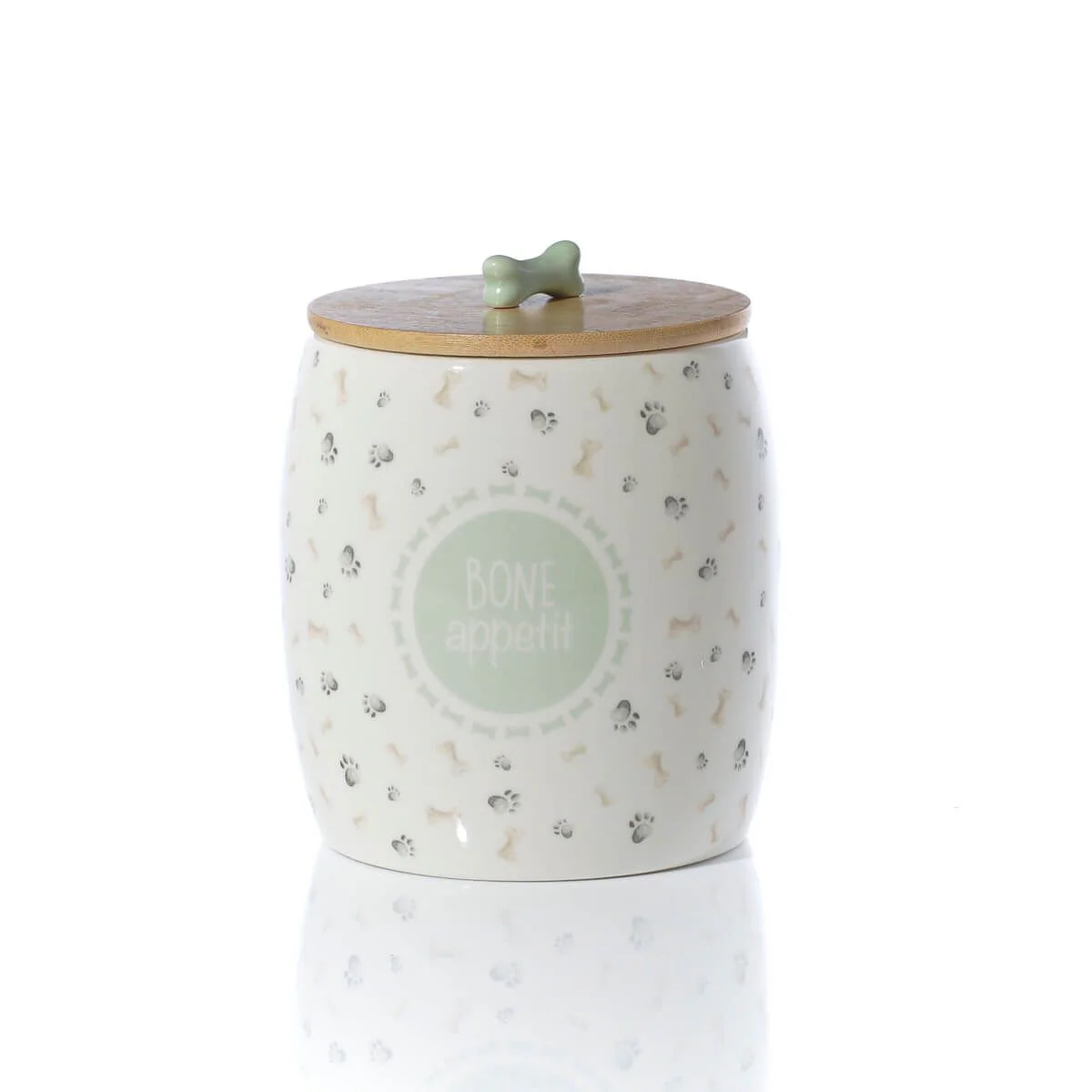 LANGS Bone Appetite Treat Jar with Bamboo Lid - Image 2