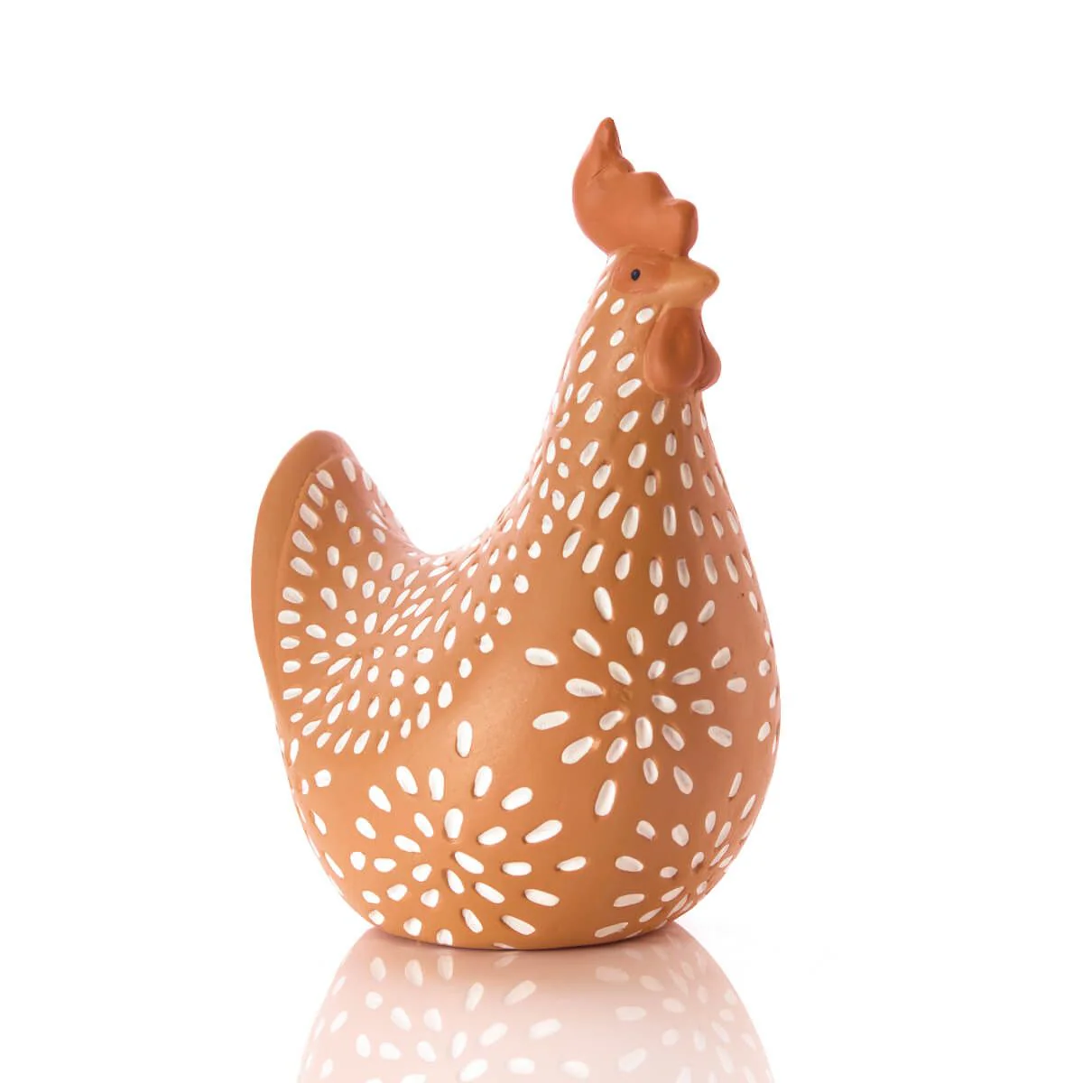 LANGS Clay Rustic Chicken Figurine 22.5cm - Image 2