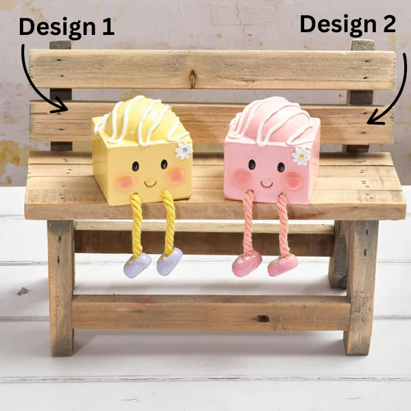 LANGS Hand Crafted Fondant Shelf Sitter Ornament 6cm - 1Pc - Image 2