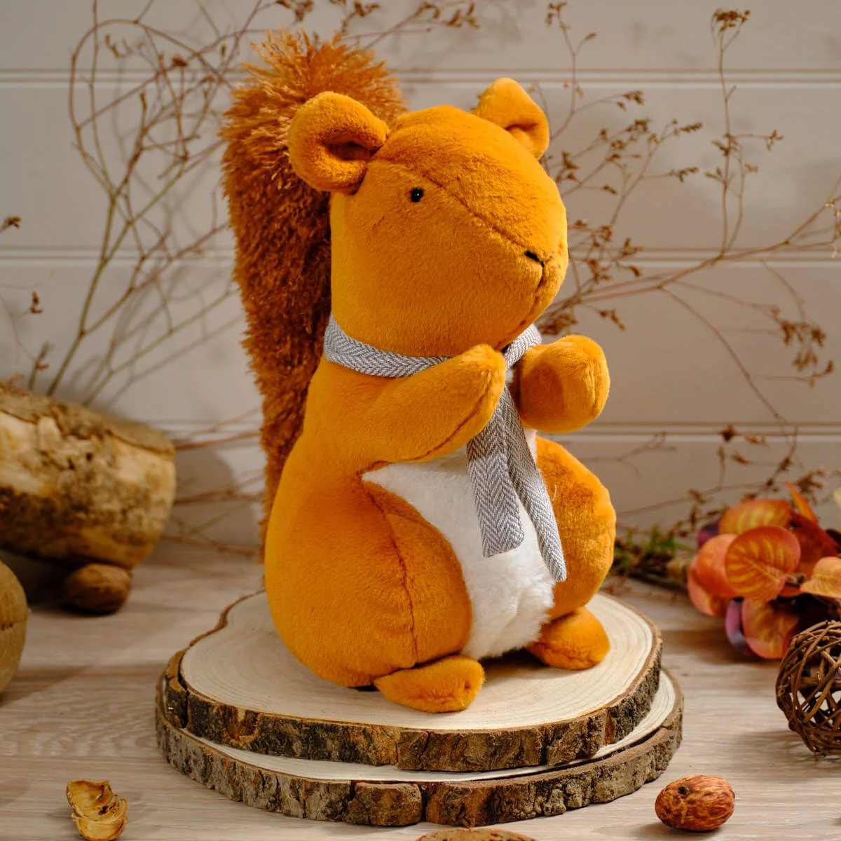 LANGS Squirrel with Fluffy Tail Doorstop 27cm