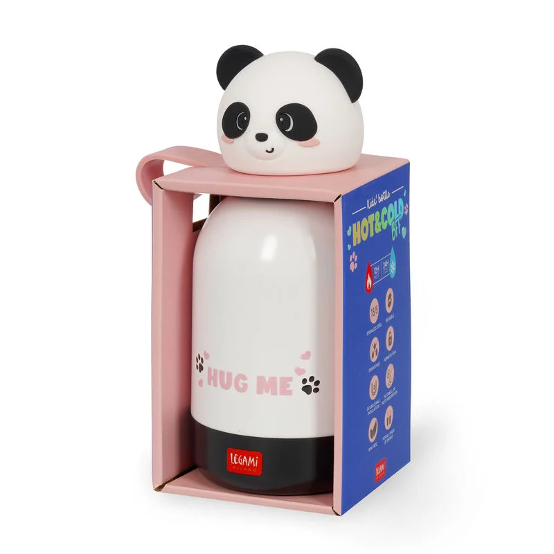 LEGAMI Kids' Vacuum Bottle - Hot&Cold BFF - Panda - Image 2