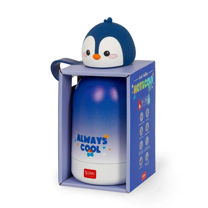 LEGAMI Kids' Vacuum Bottle - Hot&Cold BFF - Penguin - Image 2