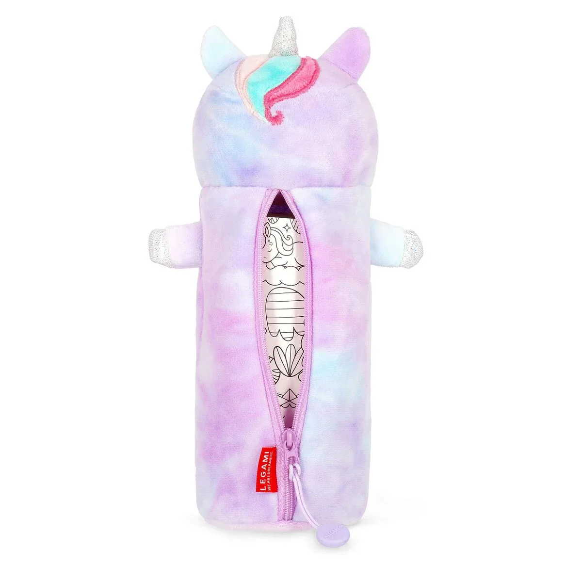 LEGAMI Plush Pencil Case - Super Soft! - Unicorn - Image 2