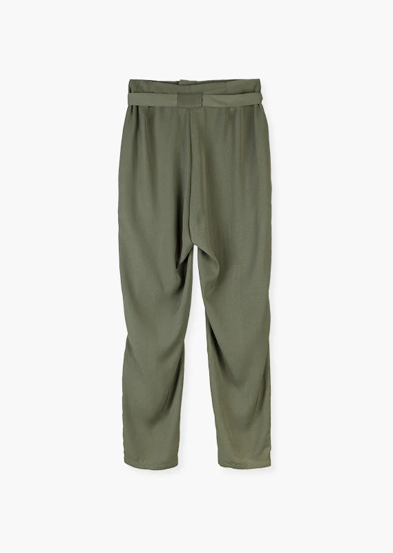 LOSAN : Belted Relaxed Trouser - Image 3